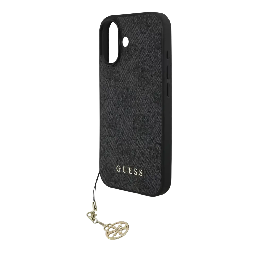 Guess 4G Charm MagSafe Hoesje voor iPhone 17 – Grijs - Telefoonhoesje