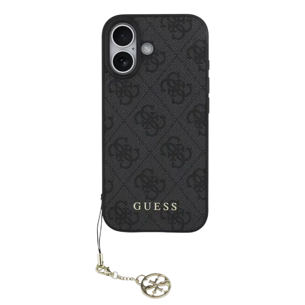 Guess 4G Charm MagSafe Hoesje voor iPhone 17 – Grijs - Telefoonhoesje