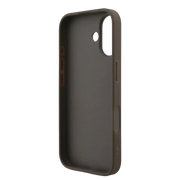 Guess 4G Metal Logo Hoesje met polskoord – iPhone 17 Bruin - Back cover