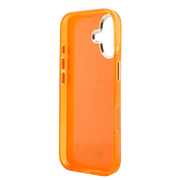 Guess IML 4G Script Metal Logo Hoesje – iPhone 17 Oranje - Back cover