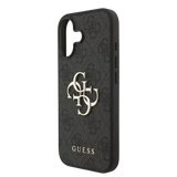 Guess PU 4G Metal Logo Hoesje voor iPhone 17 – Grijs - Telefoonhoesje