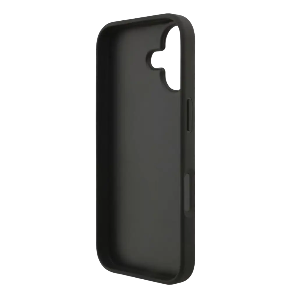 Guess PU 4G Metal Logo Hoesje voor iPhone 17 – Grijs - Telefoonhoesje