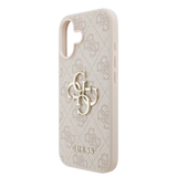 Guess PU 4G Metal Logo Hoesje voor iPhone 17 – Roze - Telefoonhoesje