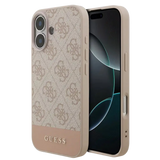 Guess PU 4G Stripe Hoesje – iPhone 17 Roze - Back cover