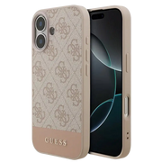 Guess PU 4G Stripe Hoesje – iPhone 17 Roze - Back cover