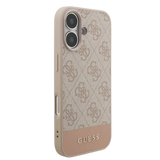 Guess PU 4G Stripe Hoesje – iPhone 17 Roze - Back cover