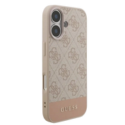 Guess PU 4G Stripe Hoesje – iPhone 17 Roze - Back cover