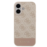 Guess PU 4G Stripe Hoesje – iPhone 17 Roze - Back cover