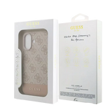 Guess PU 4G Stripe Hoesje – iPhone 17 Roze - Back cover