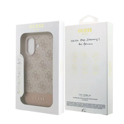 Guess PU 4G Stripe Hoesje – iPhone 17 Roze - Back cover