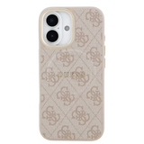 Guess PU Leather 4G Gold Frame MagSafe Hoesje – iPhone 17 Roze - Back cover