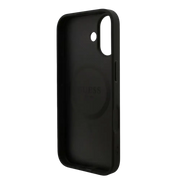 Guess PU Leather 4G MagSafe Hoesje voor iPhone 17 – Zwart - Telefoonhoesje