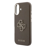 Guess PU Resin Logo Hoesje – iPhone 17 Bruin - Back cover