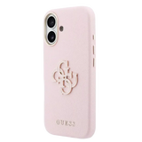 Guess PU Resin Logo Hoesje – iPhone 17 Roze - Back cover