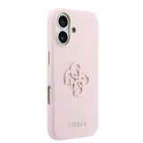 Guess PU Resin Logo Hoesje – iPhone 17 Roze - Back cover