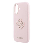Guess PU Resin Logo Hoesje – iPhone 17 Roze - Back cover