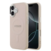 Guess PU Saffiano MagSafe Hoesje – iPhone 17 Roze - Back cover