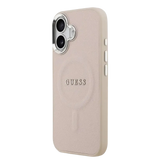 Guess PU Saffiano MagSafe Hoesje – iPhone 17 Roze - Back cover