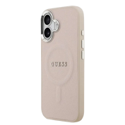 Guess PU Saffiano MagSafe Hoesje – iPhone 17 Roze - Back cover