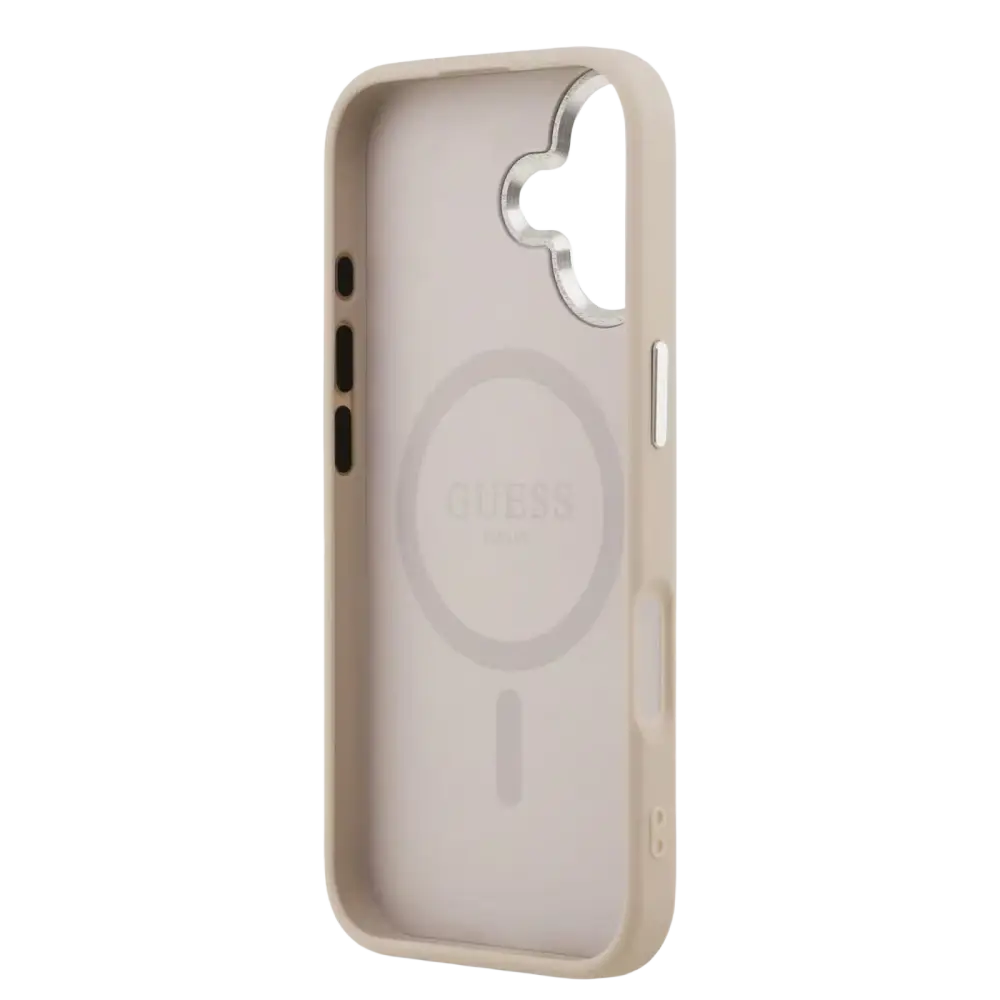 Guess PU Saffiano MagSafe Hoesje – iPhone 17 Roze - Back cover