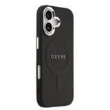 Guess PU Saffiano MagSafe Hoesje – iPhone 17 Zwart - Back cover