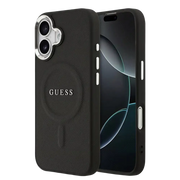 Guess PU Saffiano MagSafe Hoesje – iPhone 17 Zwart - Back cover