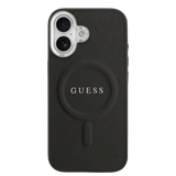 Guess PU Saffiano MagSafe Hoesje – iPhone 17 Zwart - Back cover