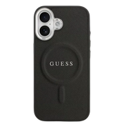 Guess PU Saffiano MagSafe Hoesje – iPhone 17 Zwart - Back cover