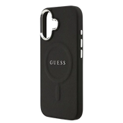 Guess PU Saffiano MagSafe Hoesje – iPhone 17 Zwart - Back cover