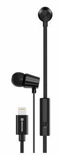 Swissten Lightning Dynamic Earbuds YS500 met Microfoon – Zwart