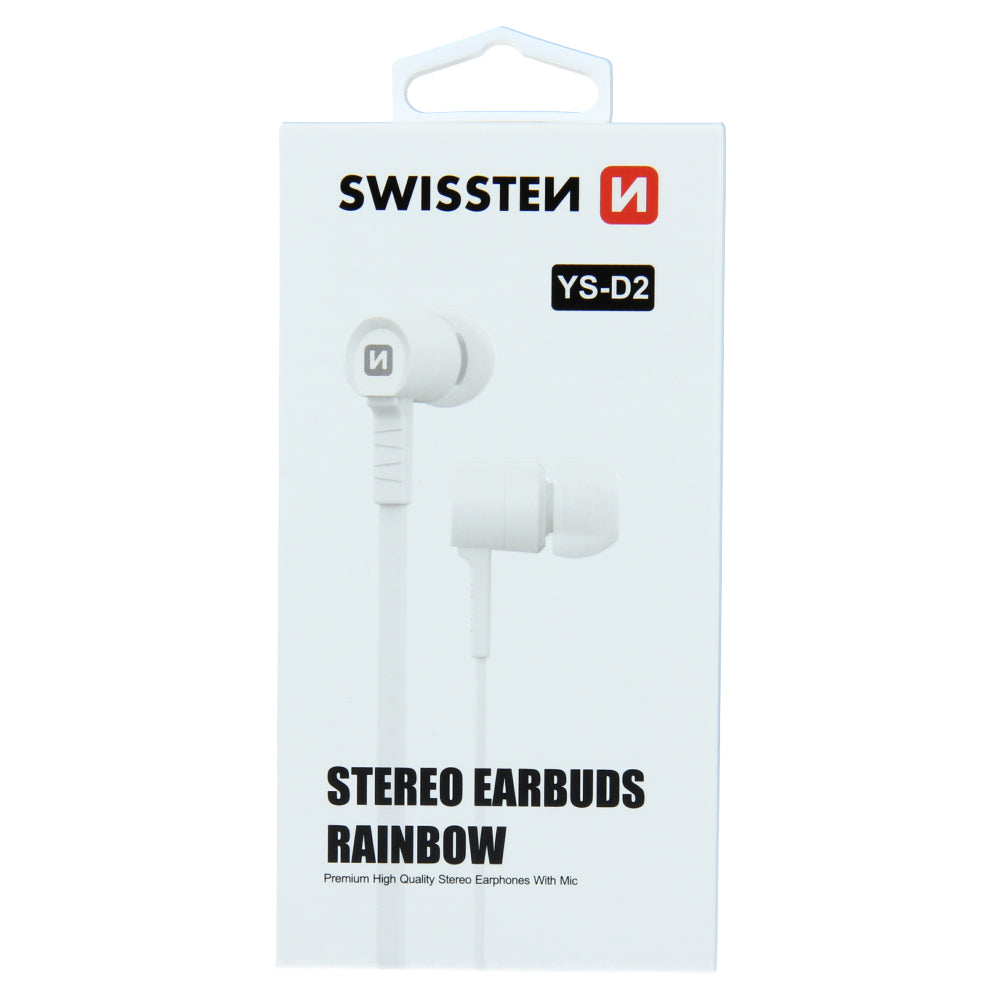 Swissten YS-D2 Oordopjes 3,5mm Jack – Wit