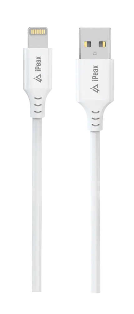 iPeax USB-A naar Lightning Kabel – 1 Meter Wit