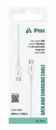 iPeax USB-C naar Kabel – 1 Meter Altijd Beschikbaar Flexibel