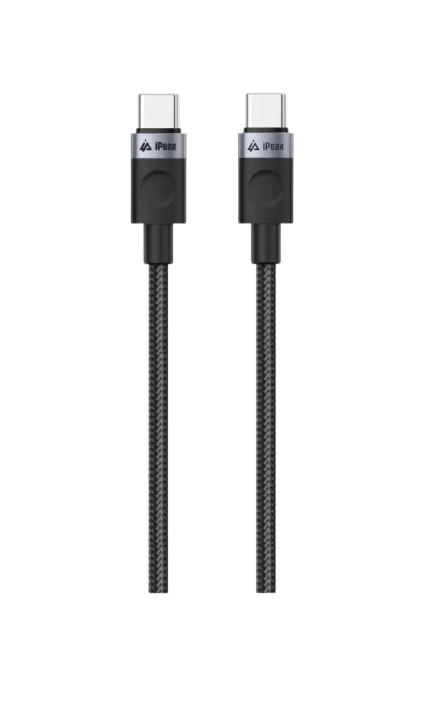 iPeax USB-C naar Kabel – 1 Meter Zwart voor Eenvoudig Opladen