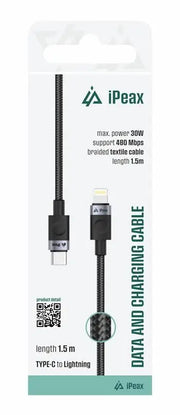 iPeax USB-C naar Lightning Kabel – 1,5 Meter Stijlvol en Praktisch