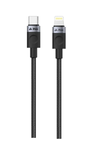 iPeax USB-C naar Lightning kabel - 1 Meter Zwart voor snelladen en modern gemak