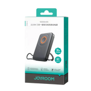 Joyroom Magnetische Powerbank 10.000 mAh 22,5W met ingebouwde kabel