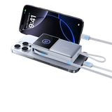Joyroom Powerbank 10.000 mAh met Oprolbare USB-C Kabel – Wit