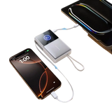 Joyroom Powerbank 10.000 mAh met Oprolbare USB-C Kabel – Wit