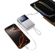 Joyroom Powerbank 10.000 mAh met Oprolbare USB-C Kabel – Wit