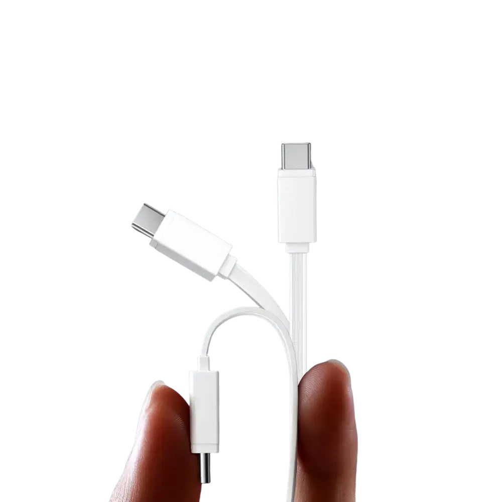 Joyroom Powerbank 10.000 mAh met Oprolbare USB-C Kabel – Wit