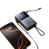 Joyroom Powerbank 10.000 mAh met Oprolbare USB-C Kabel – Zwart