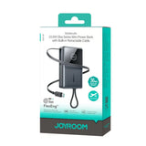 Joyroom Powerbank 10.000 mAh met Oprolbare USB-C Kabel – Zwart