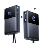 Joyroom Powerbank 10.000 mAh met Oprolbare USB-C Kabel – Zwart