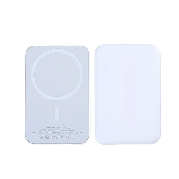 Magnetische Powerbank 10.000 mAh 15W voor iPhone 12 t/m 17 – Wit