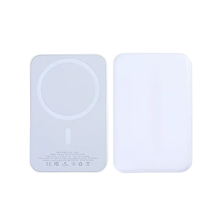 Magnetische Powerbank 10.000 mAh 15W voor iPhone 12 t/m 17 – Wit