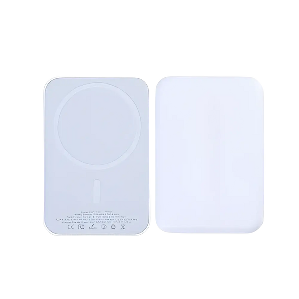 Magnetische Powerbank 5.000 mAh 15W voor iPhone 12 t/m 17 – Wit