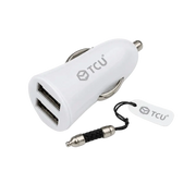 Mini Autolader 1x USB-A - Wit voor Eenvoudig en Veilig Opladen Onderweg - Auto oplader