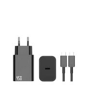 Power Adapter CH45W09 met USB-C naar Kabel 180cm – 45W Zwart - Oplader