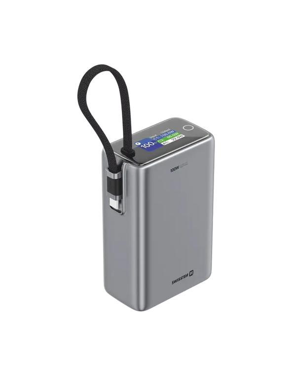 Powerbank voor onderweg – Swissten 100W 25.000 mAh Perfect al jouw apparaten